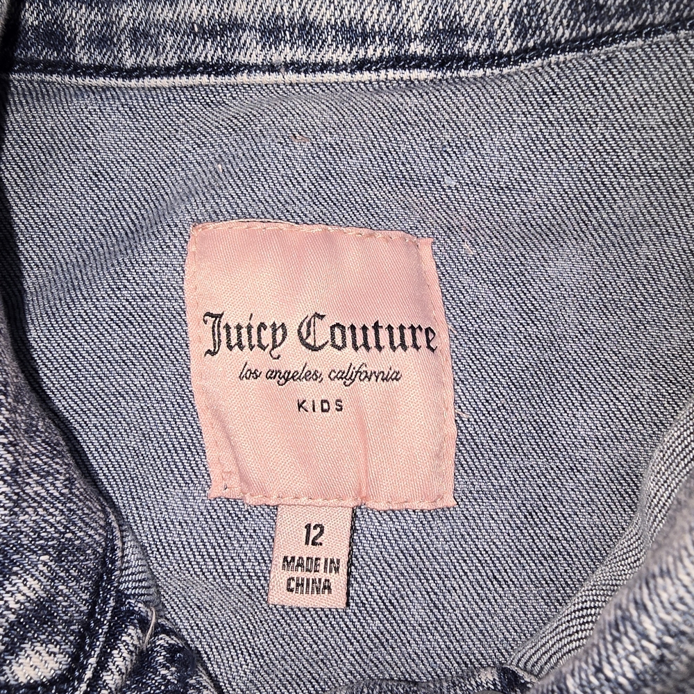 Juicy Couture Kids Denim Jacket in Blue - Picture 3 of 9